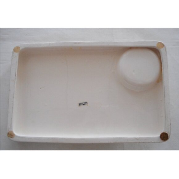 Vintage 1960s Novelty Ceramic Cheese Tray Board Mice At Work MIJ Japan - Picture 3 of 6